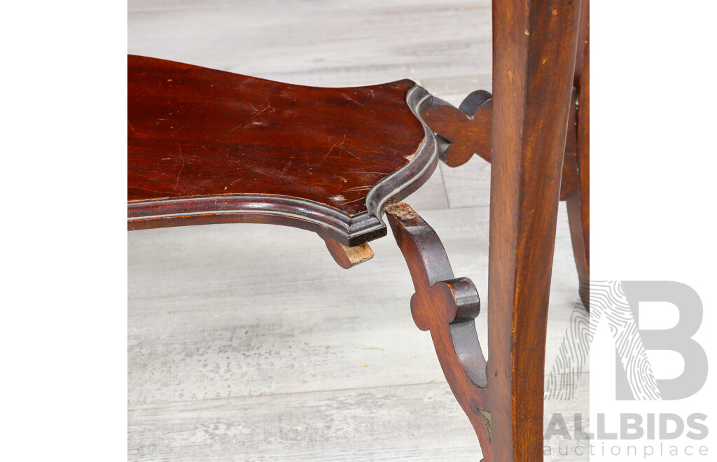 Late Edwardian Shield Top Centre Table