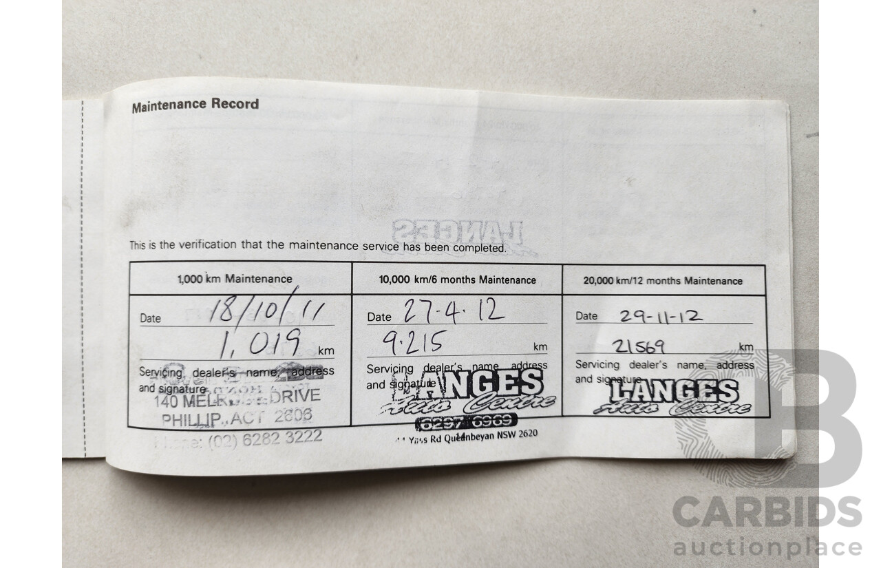 9/2011 Mazda Mazda3 NEO BL 10 UPGRADE 5d Hatchback Black 2.0L