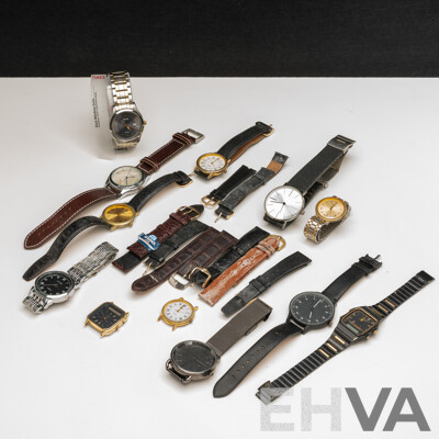 Collection of (12) Vintage Watches Including Timex T2N250 as New in Box