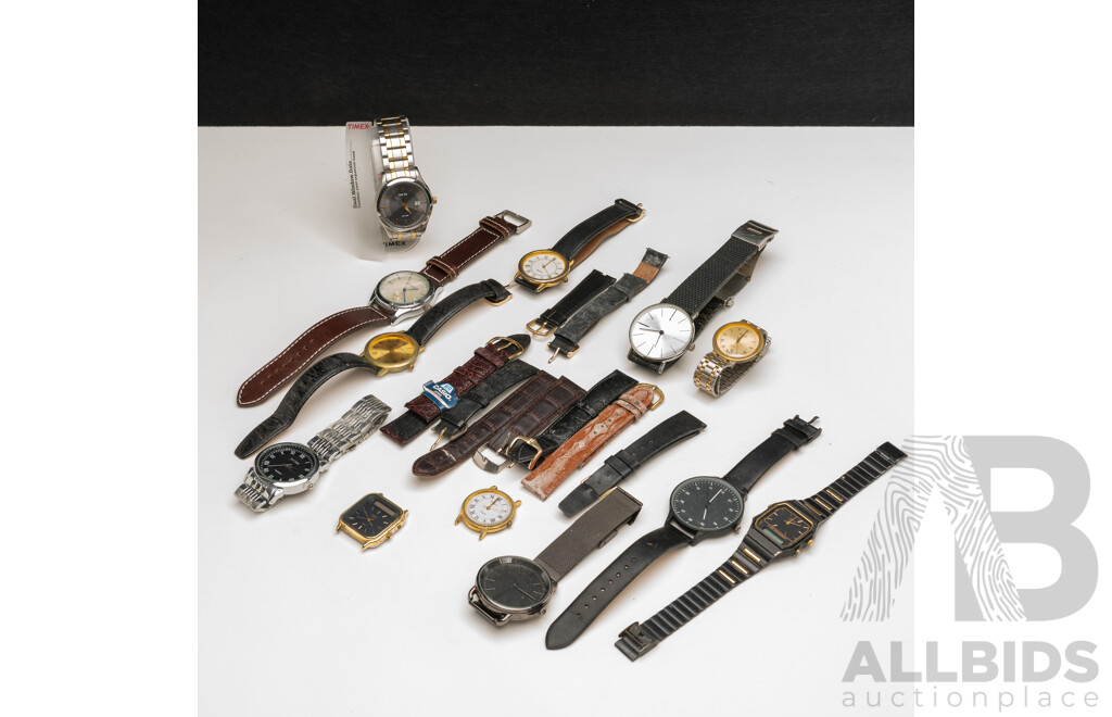 Collection of (12) Vintage Watches Including Timex T2N250 as New in Box