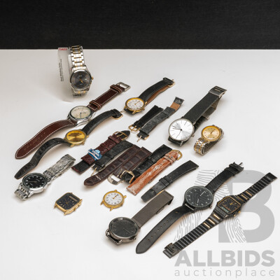 Collection of (12) Vintage Watches Including Timex T2N250 as New in Box