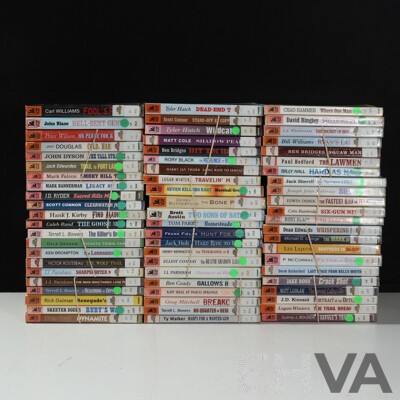 Large Collection Linford Western Library Western Pulp Novels., Paperbacks, Ex Libris