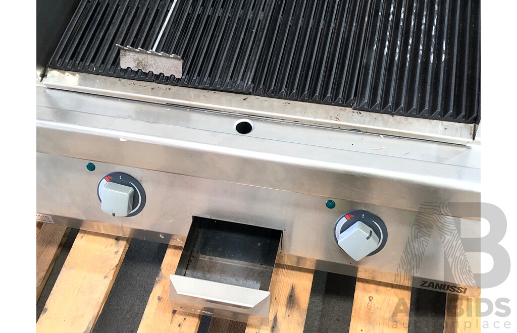 Zanussi 800mm Electric Benchtop Chargrill