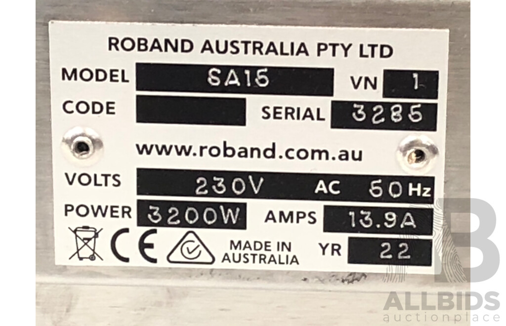 Roband SA15 Electric Salamader Grill