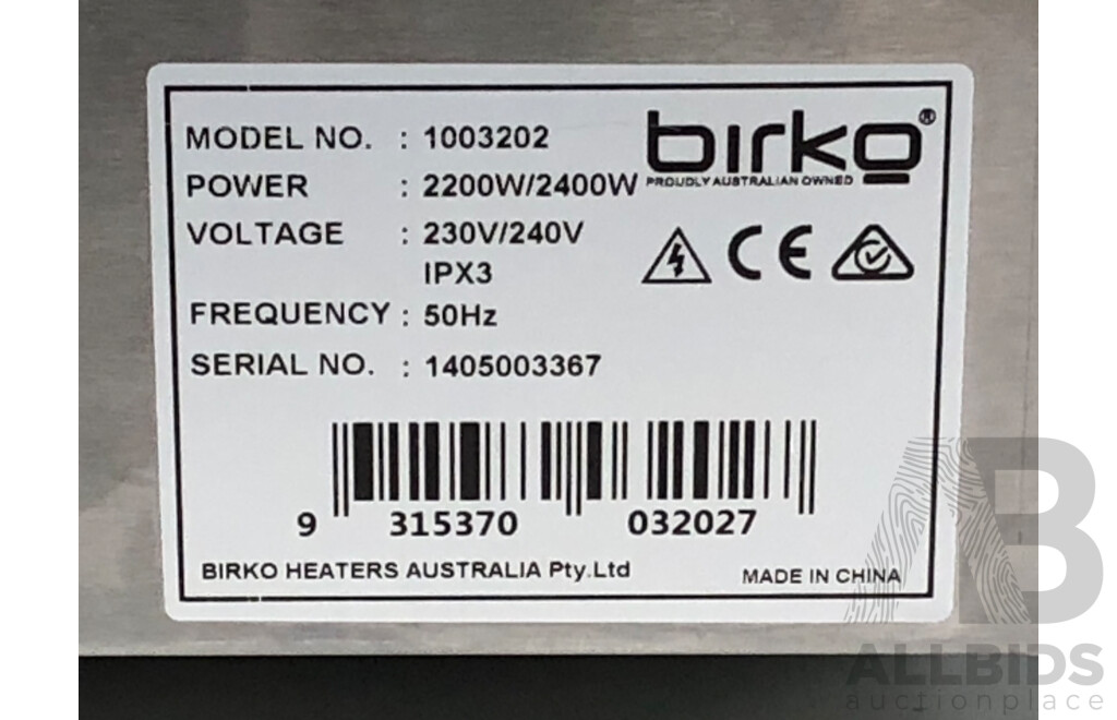 Birko 600 Slice Electric Conveyor Toaster