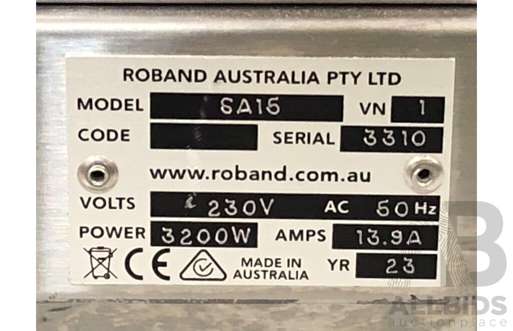 Roband SA15 Electric Salamader Grill
