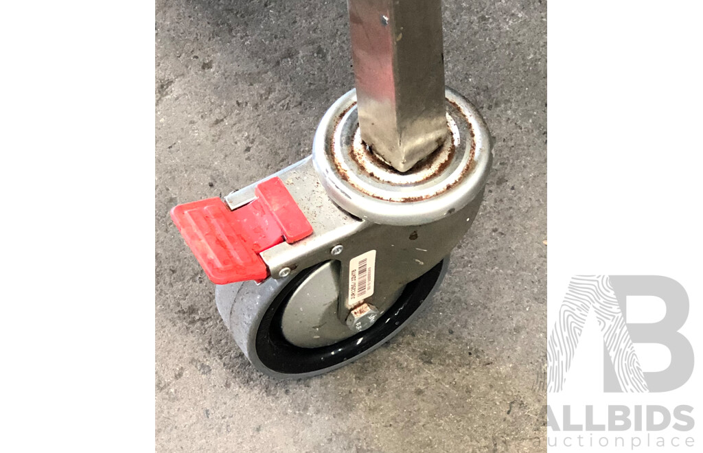 San Remo Two Group Head Coffee Machine and Stainless Steel Trolley