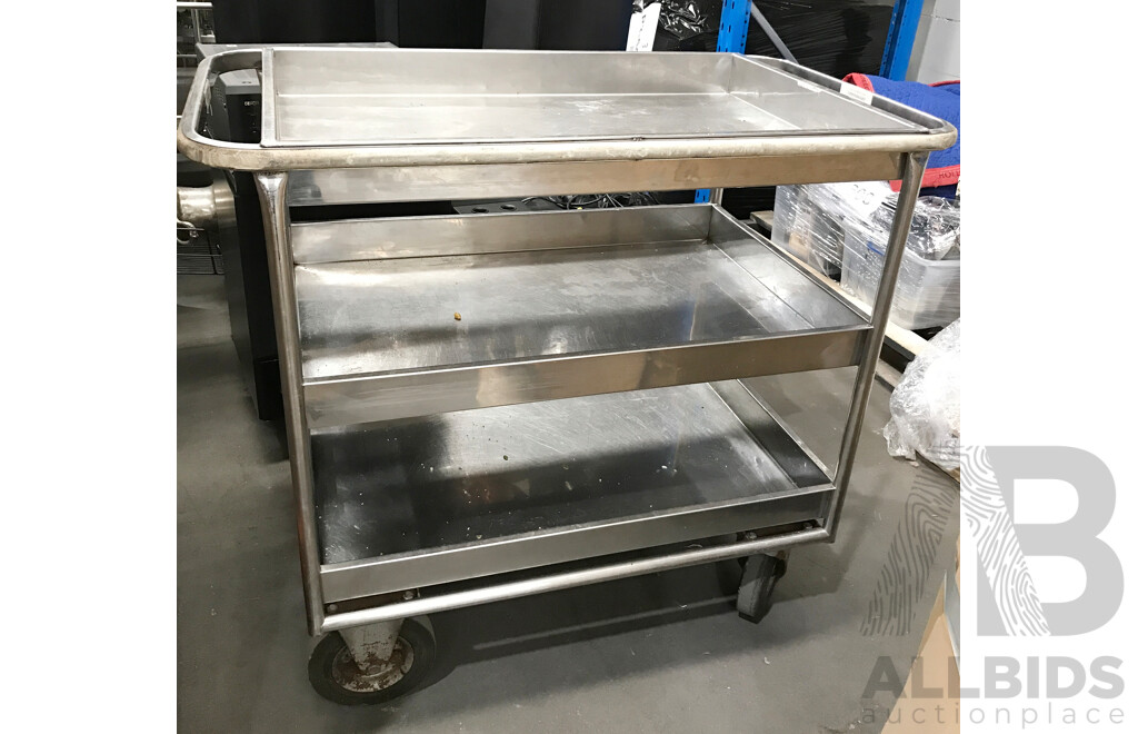Stainless Steel 3 Tier Trolley