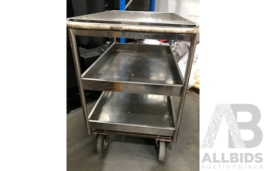 Stainless Steel 3 Tier Trolley