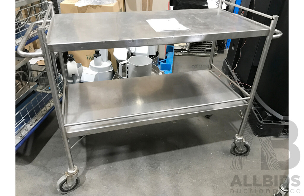 Stainless Steel 2 Tier Trolley