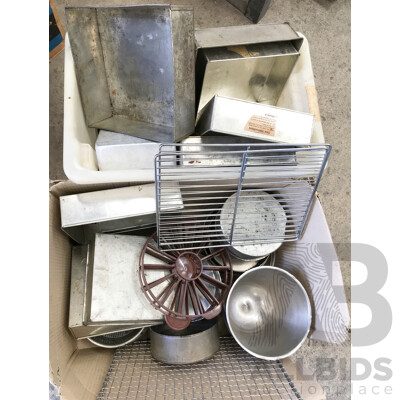 Assorted Baking Pans, Trays, and Other Equipment