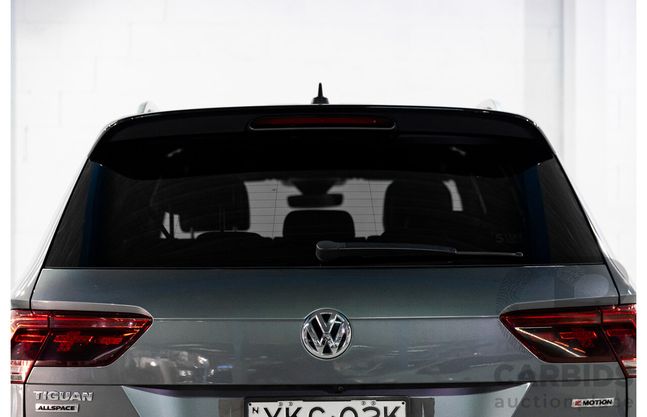 02/2020 Volkswagen Tiguan Highline Allspace R-Line Package 162 TSI (AWD) 5NA MY20 4d Wagon Platinum Grey Metallic Turbo 2.0L - 7 Seater