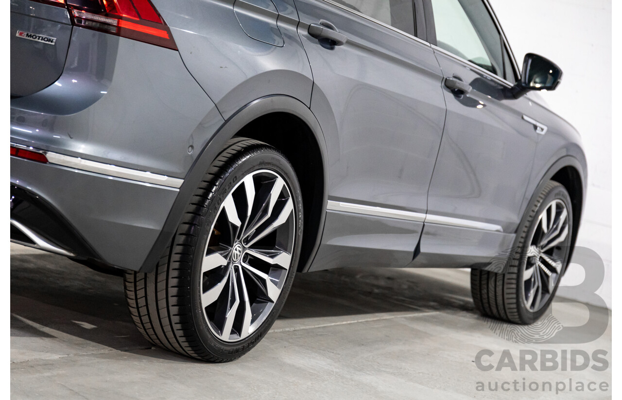 02/2020 Volkswagen Tiguan Highline Allspace R-Line Package 162 TSI (AWD) 5NA MY20 4d Wagon Platinum Grey Metallic Turbo 2.0L - 7 Seater