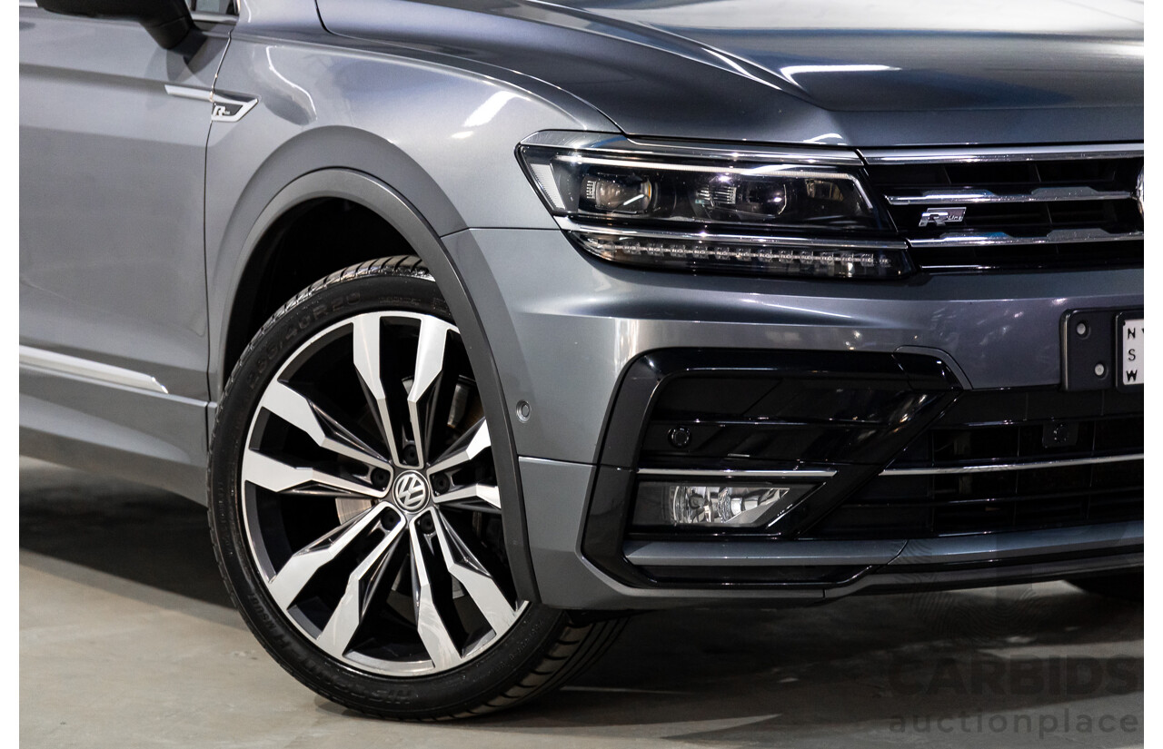 02/2020 Volkswagen Tiguan Highline Allspace R-Line Package 162 TSI (AWD) 5NA MY20 4d Wagon Platinum Grey Metallic Turbo 2.0L - 7 Seater