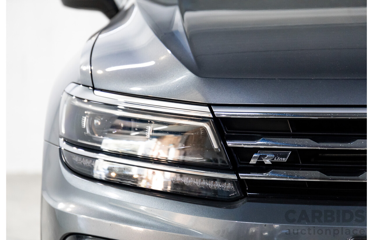 02/2020 Volkswagen Tiguan Highline Allspace R-Line Package 162 TSI (AWD) 5NA MY20 4d Wagon Platinum Grey Metallic Turbo 2.0L - 7 Seater
