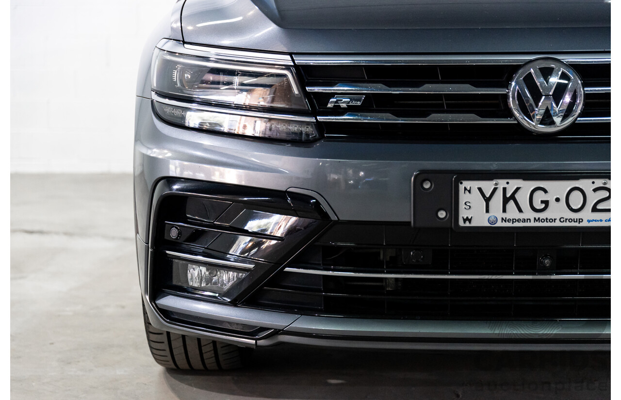 02/2020 Volkswagen Tiguan Highline Allspace R-Line Package 162 TSI (AWD) 5NA MY20 4d Wagon Platinum Grey Metallic Turbo 2.0L - 7 Seater