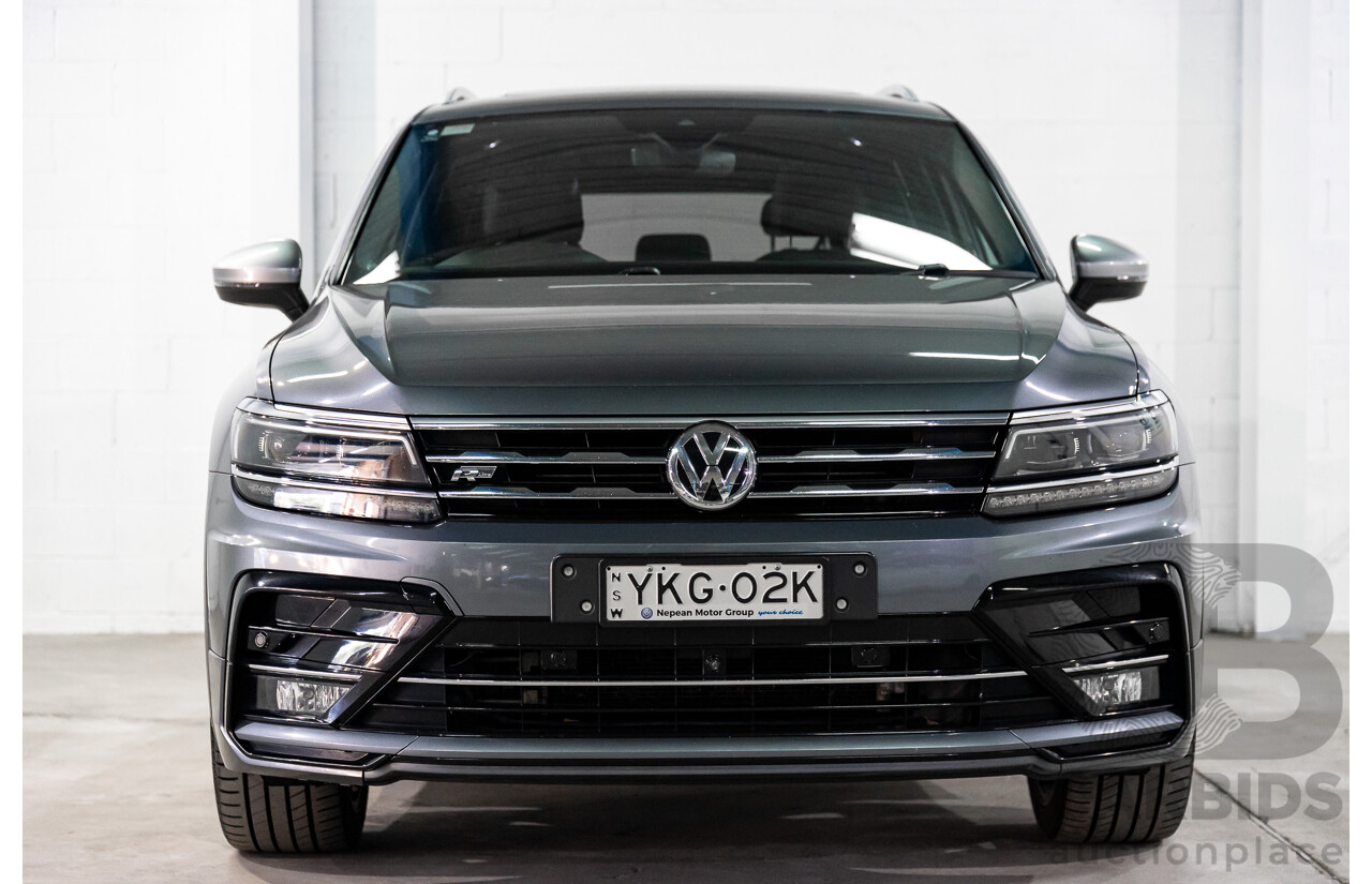 02/2020 Volkswagen Tiguan Highline Allspace R-Line Package 162 TSI (AWD) 5NA MY20 4d Wagon Platinum Grey Metallic Turbo 2.0L - 7 Seater