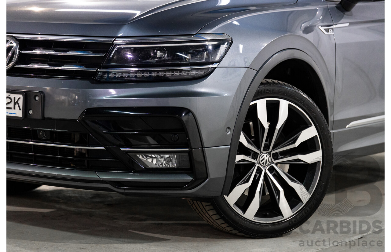 02/2020 Volkswagen Tiguan Highline Allspace R-Line Package 162 TSI (AWD) 5NA MY20 4d Wagon Platinum Grey Metallic Turbo 2.0L - 7 Seater