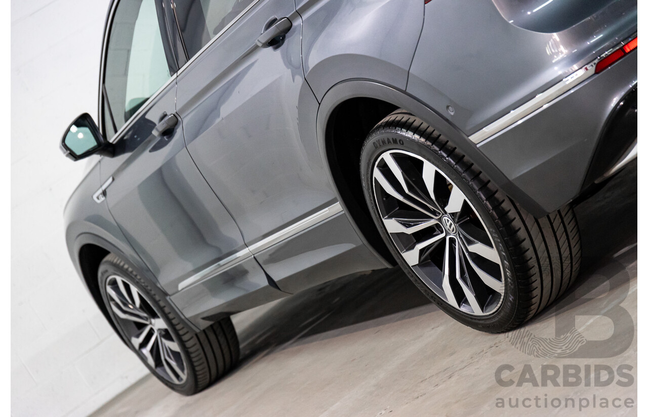 02/2020 Volkswagen Tiguan Highline Allspace R-Line Package 162 TSI (AWD) 5NA MY20 4d Wagon Platinum Grey Metallic Turbo 2.0L - 7 Seater