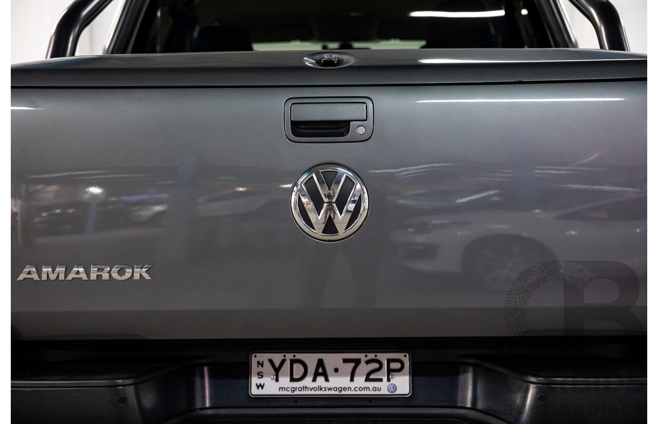 06/2016 Volkswagen Amarok TDI420 Atacama (4x4) 2H MY16 Dual Cab Utility Natural Grey Metallic Turbo Diesel 2.0L