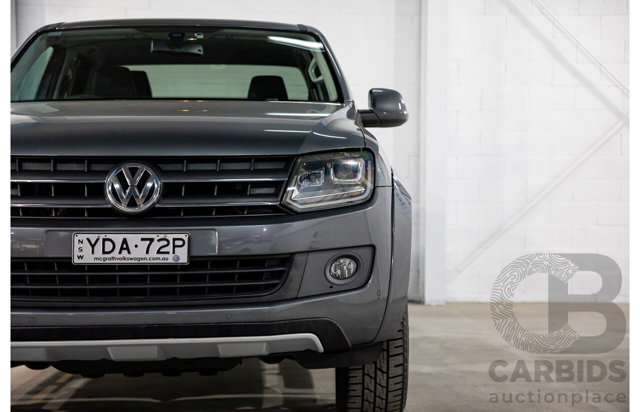 06/2016 Volkswagen Amarok TDI420 Atacama (4x4) 2H MY16 Dual Cab Utility Natural Grey Metallic Turbo Diesel 2.0L