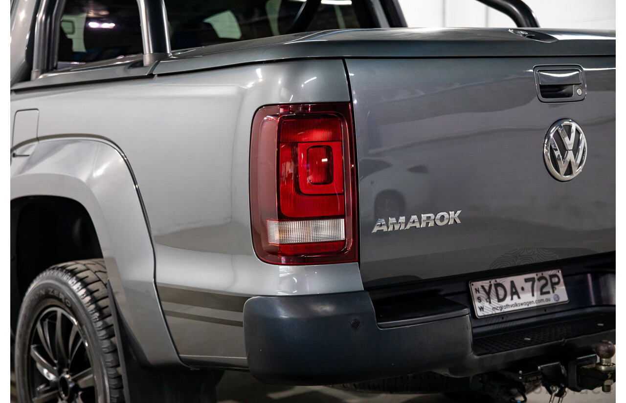 06/2016 Volkswagen Amarok TDI420 Atacama (4x4) 2H MY16 Dual Cab Utility Natural Grey Metallic Turbo Diesel 2.0L