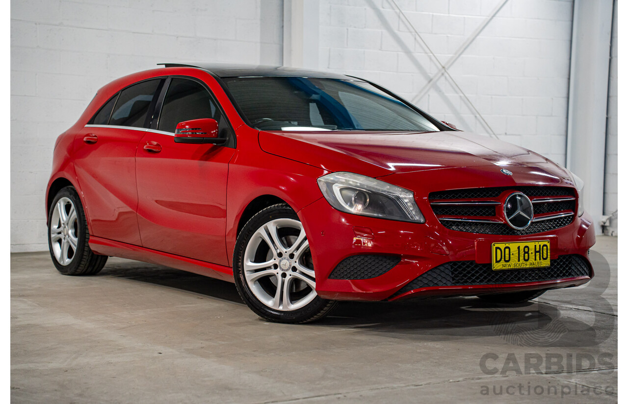 3/2014 Mercedes-Benz A180 BE 176 5d Hatchback Jupiter Red Turbo 1.6L
