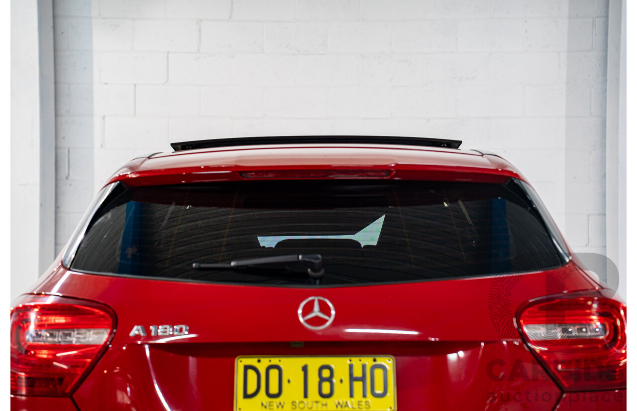 3/2014 Mercedes-Benz A180 BE 176 5d Hatchback Jupiter Red Turbo 1.6L