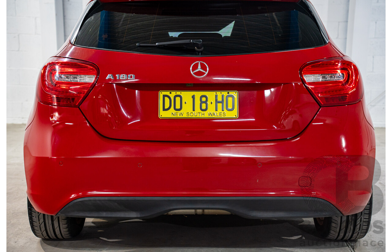 3/2014 Mercedes-Benz A180 BE 176 5d Hatchback Jupiter Red Turbo 1.6L