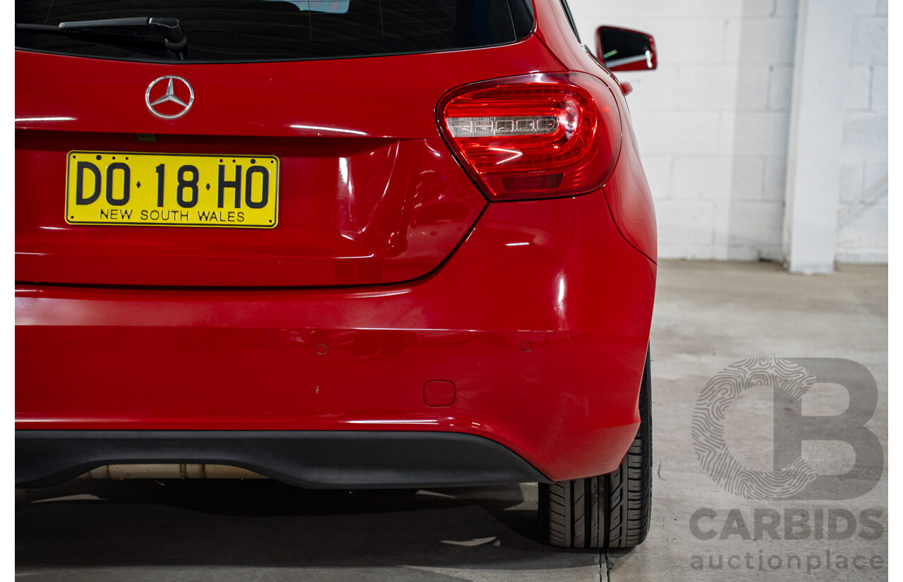 3/2014 Mercedes-Benz A180 BE 176 5d Hatchback Jupiter Red Turbo 1.6L