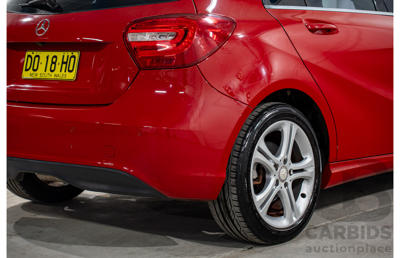 3/2014 Mercedes-Benz A180 BE 176 5d Hatchback Jupiter Red Turbo 1.6L