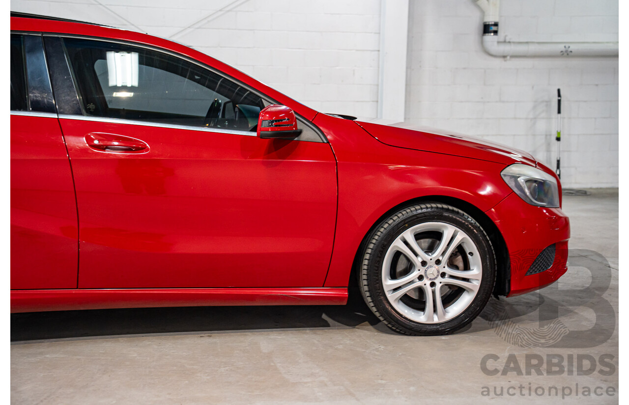 3/2014 Mercedes-Benz A180 BE 176 5d Hatchback Jupiter Red Turbo 1.6L