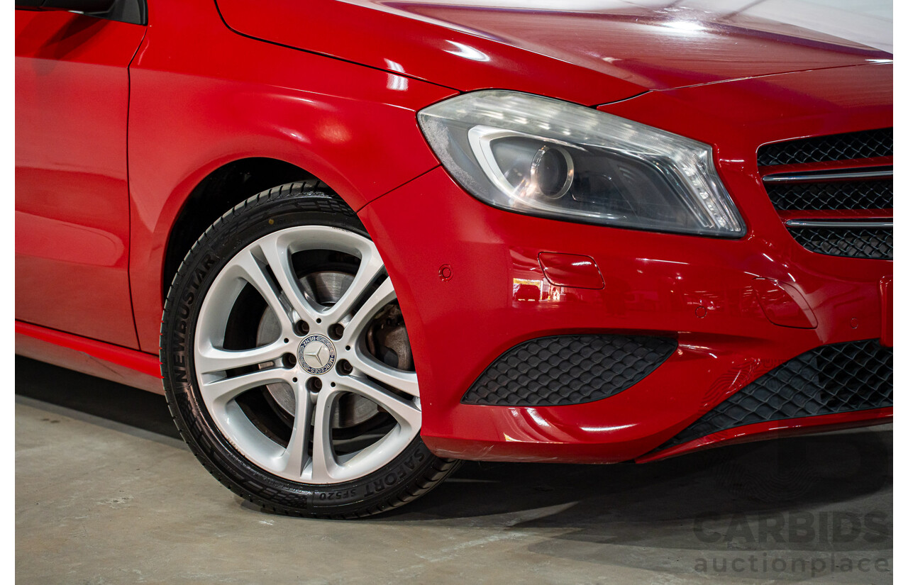 3/2014 Mercedes-Benz A180 BE 176 5d Hatchback Jupiter Red Turbo 1.6L