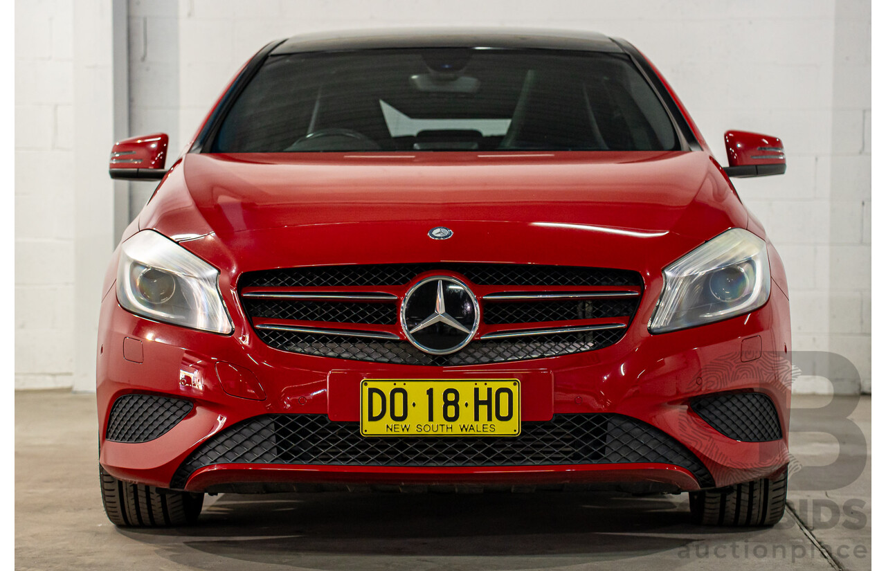 3/2014 Mercedes-Benz A180 BE 176 5d Hatchback Jupiter Red Turbo 1.6L