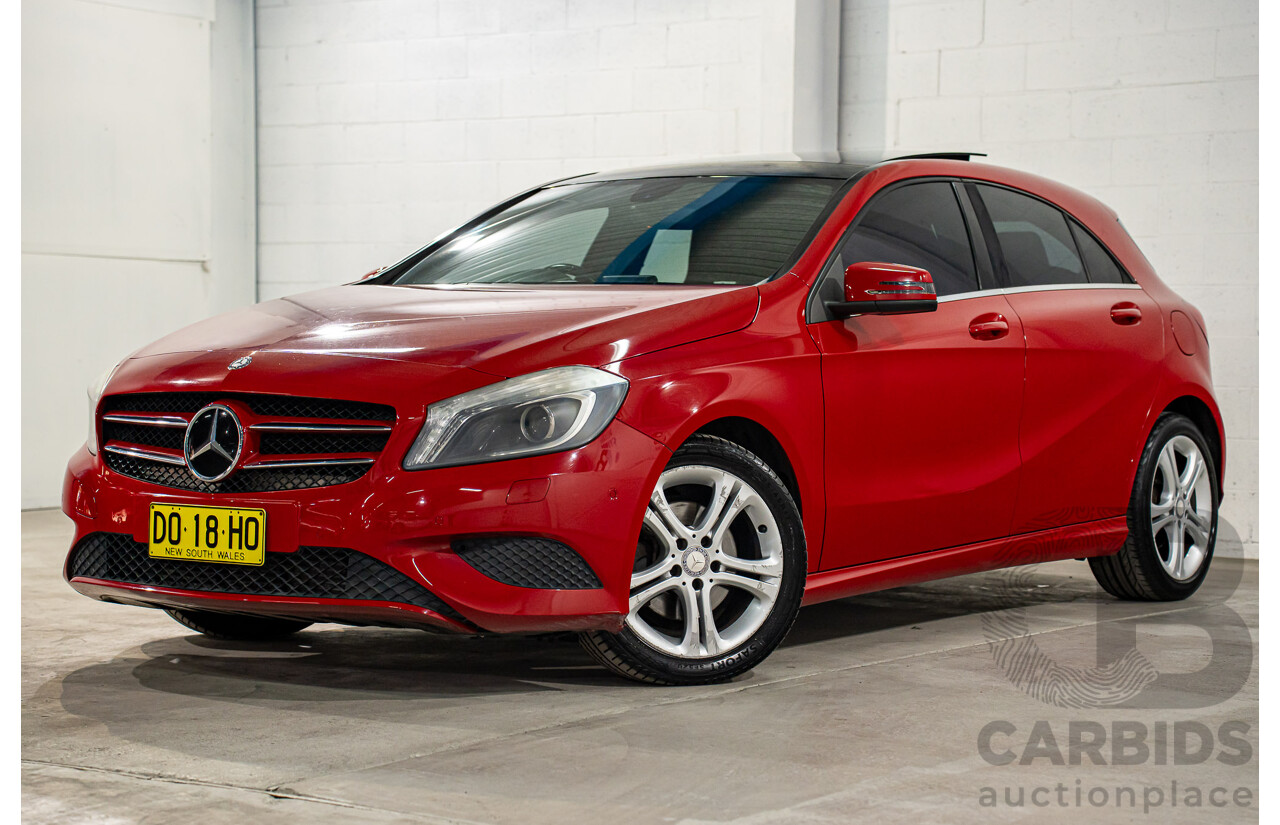 3/2014 Mercedes-Benz A180 BE 176 5d Hatchback Jupiter Red Turbo 1.6L