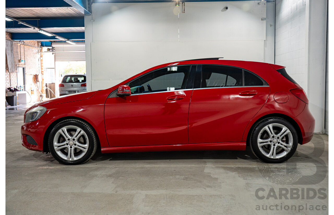 3/2014 Mercedes-Benz A180 BE 176 5d Hatchback Jupiter Red Turbo 1.6L
