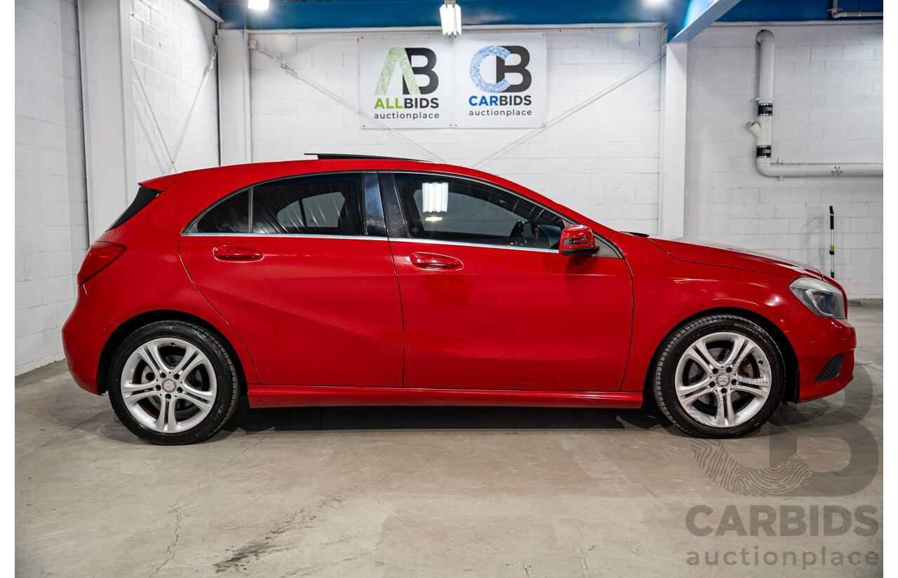 3/2014 Mercedes-Benz A180 BE 176 5d Hatchback Jupiter Red Turbo 1.6L