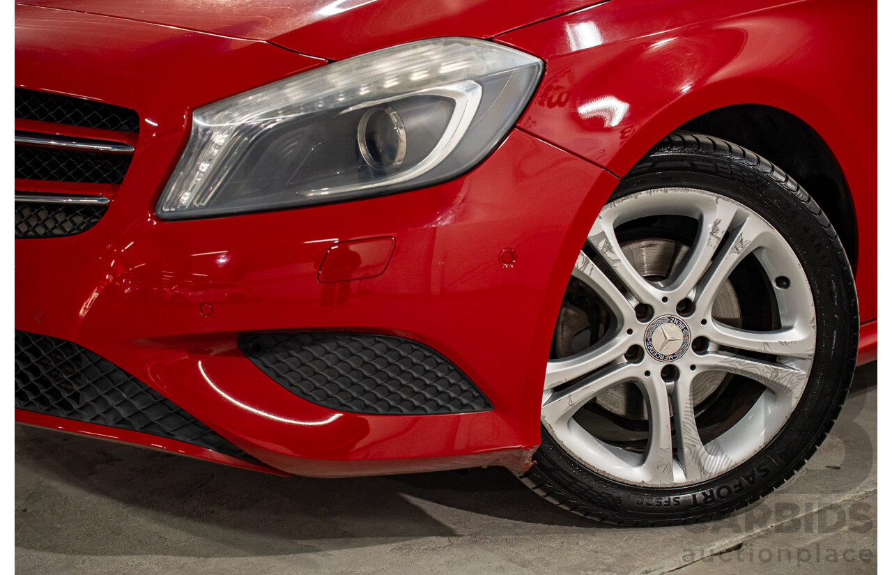 3/2014 Mercedes-Benz A180 BE 176 5d Hatchback Jupiter Red Turbo 1.6L