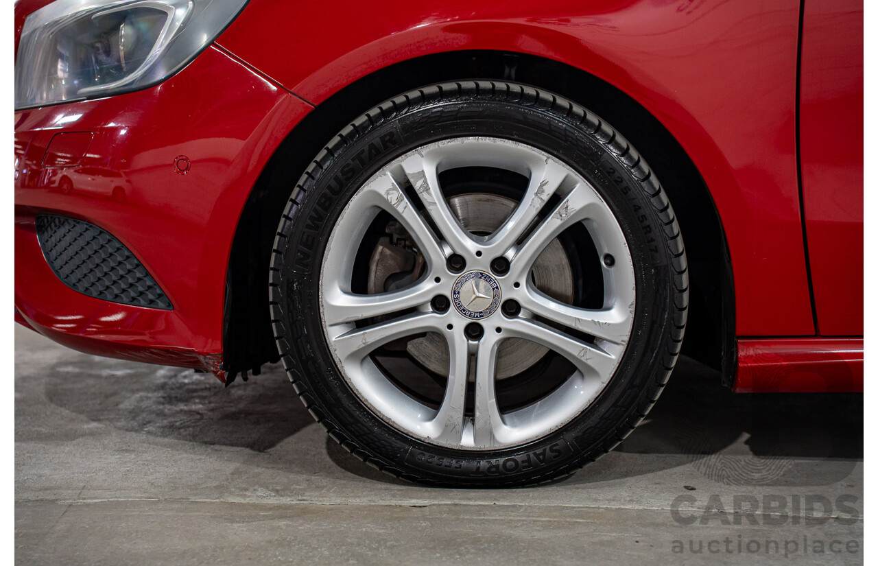 3/2014 Mercedes-Benz A180 BE 176 5d Hatchback Jupiter Red Turbo 1.6L