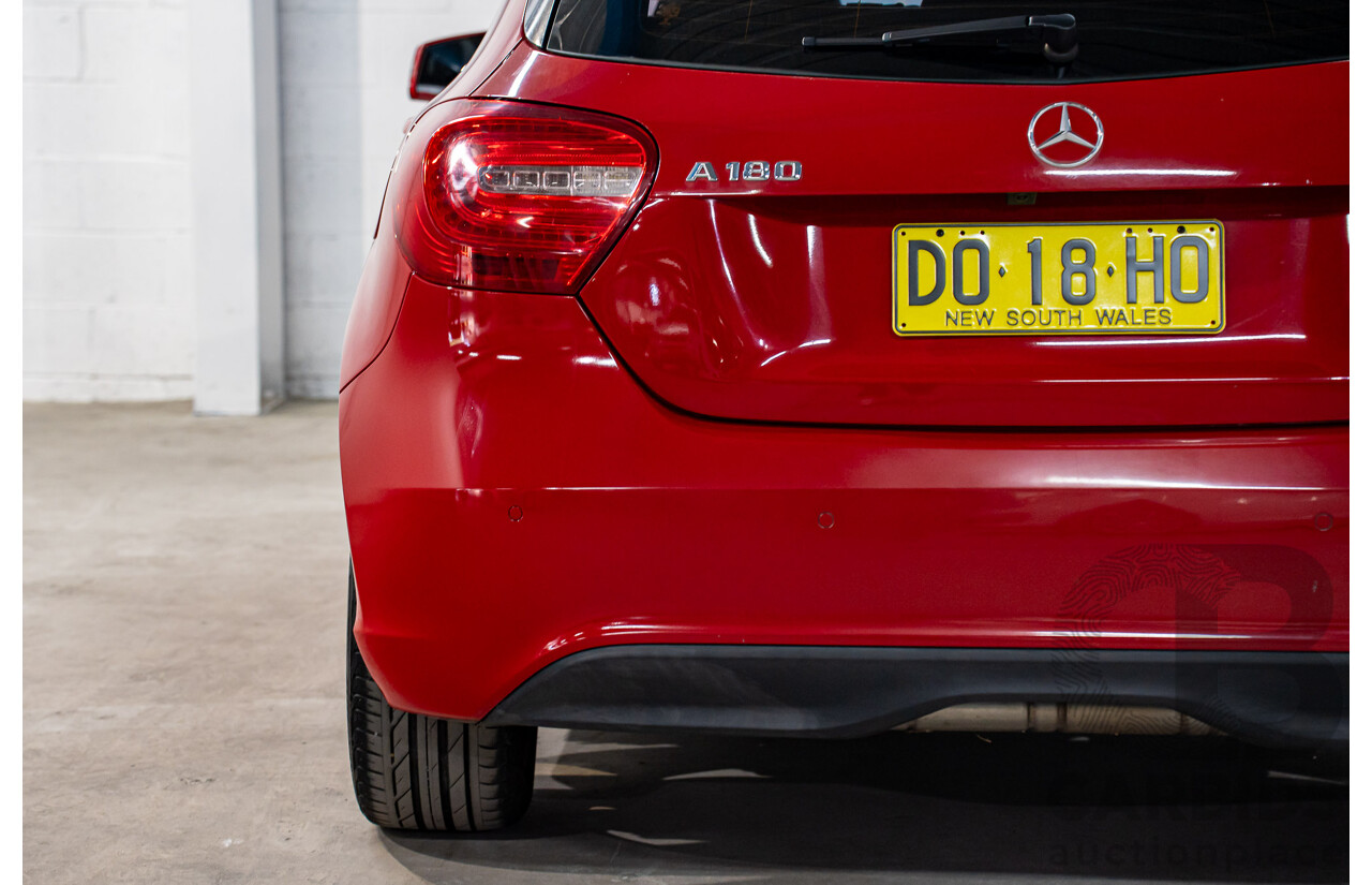 3/2014 Mercedes-Benz A180 BE 176 5d Hatchback Jupiter Red Turbo 1.6L