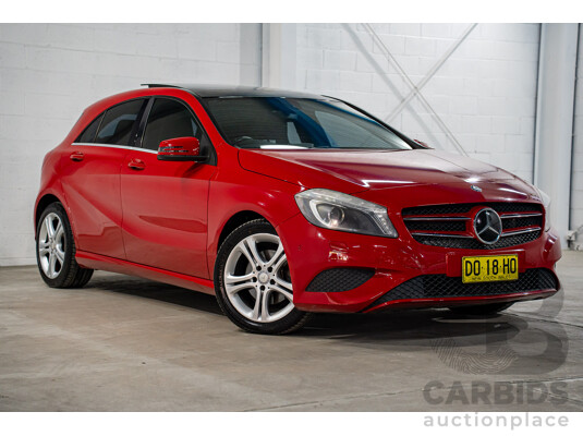 3/2014 Mercedes-Benz A180 BE 176 5d Hatchback Jupiter Red Turbo 1.6L