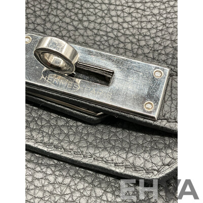 Black Handbag and Blue Cardholder