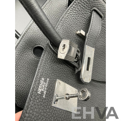 Black Handbag and Blue Cardholder