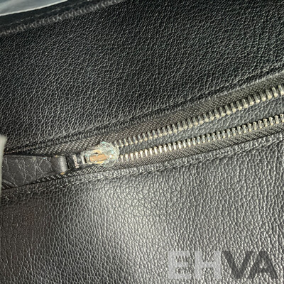 Black Handbag and Blue Cardholder