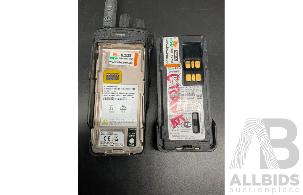 MOTOROLA (DP4400e) Series Portable Two-Way Radio - ORP $1437
