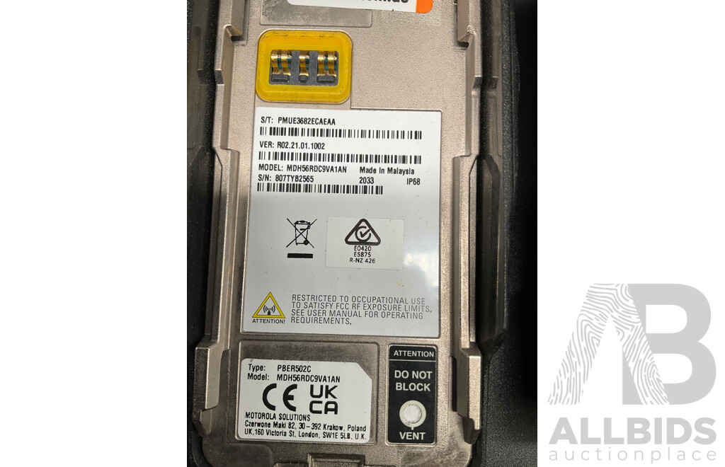 MOTOROLA (DP4400e) Series Portable Two-Way Radio - ORP $1437