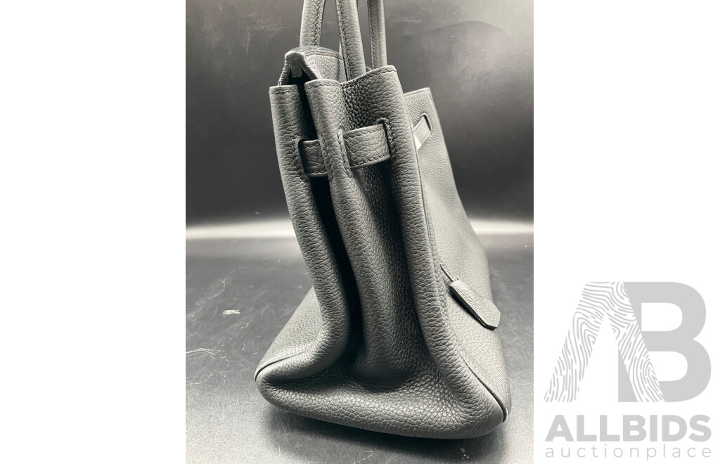 Black Handbag and Blue Cardholder