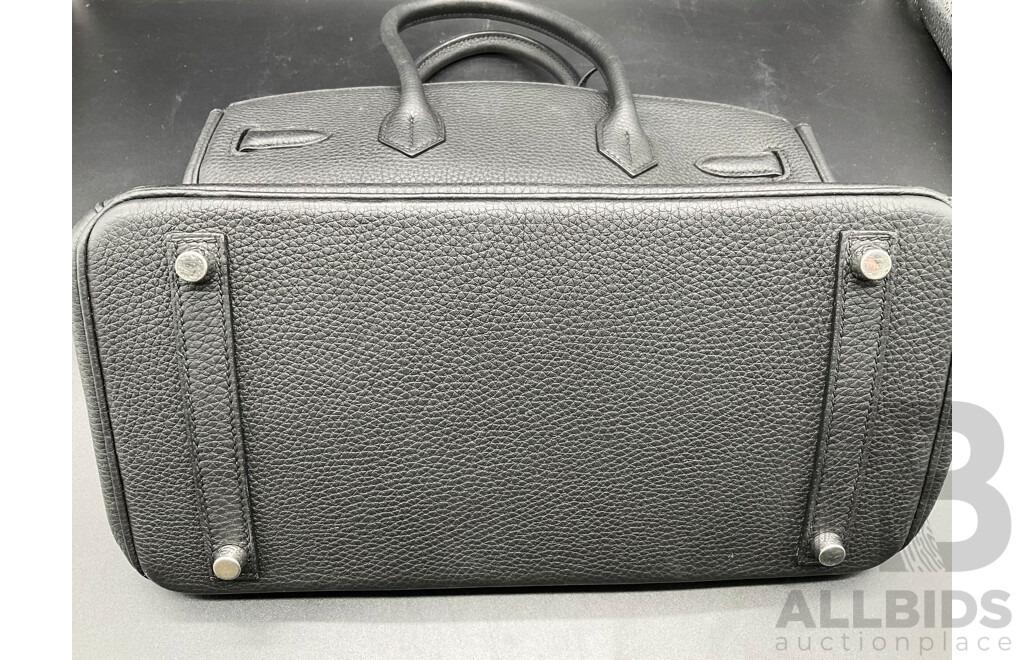 Black Handbag and Blue Cardholder