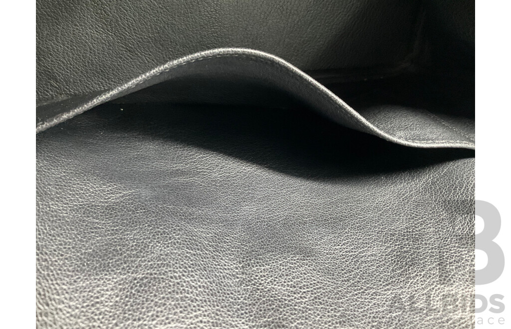 Black Handbag and Blue Cardholder