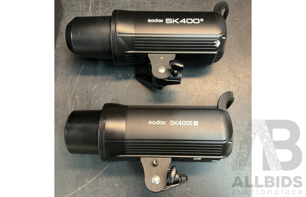 GODOX SK400II & SK400II-V 400W Studio Flash Light with PELICAN AIR Carry Case
